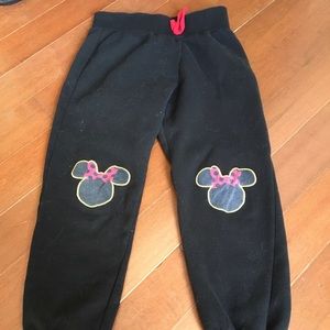 Minnie Mouse Black Sweatpants
